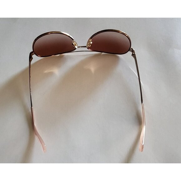 Coach HC7099B 933113 Shiny Rose Gold Aviator Sunglasses - Picture 5 of 14